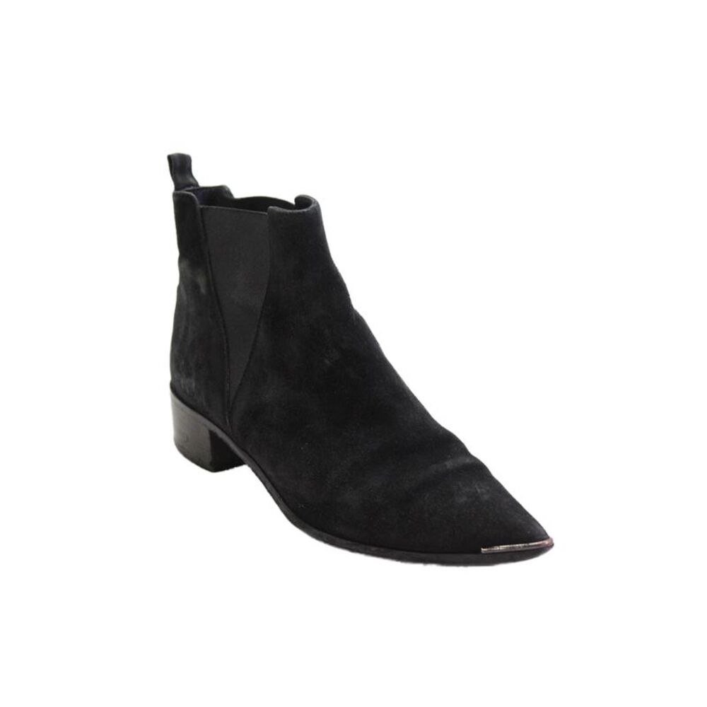 ACNE Studios Womens Pointed Toe Slip On Block Heels Black Size EUR 39